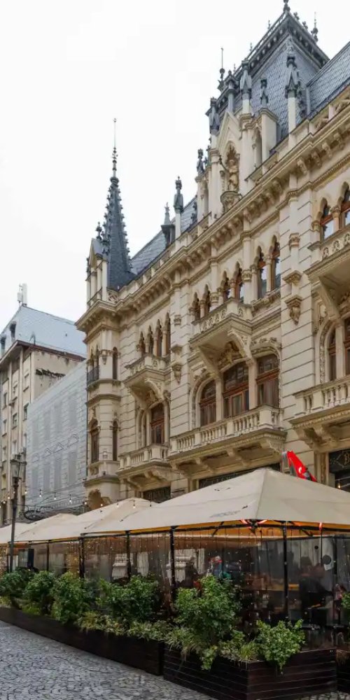 Bucharest metro interior during off-peak hours