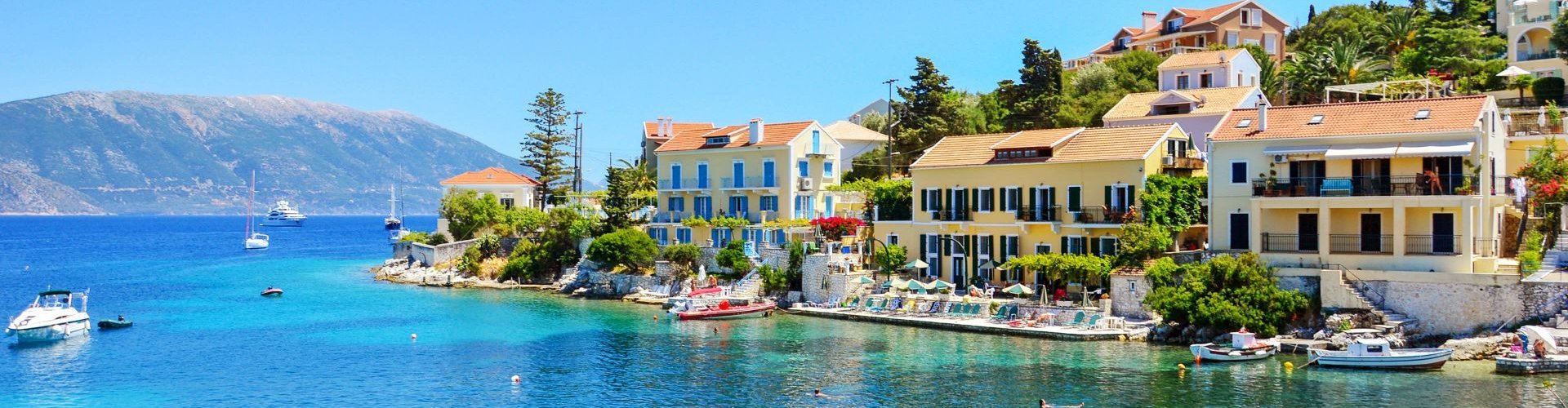 Kefalonia public transport scene