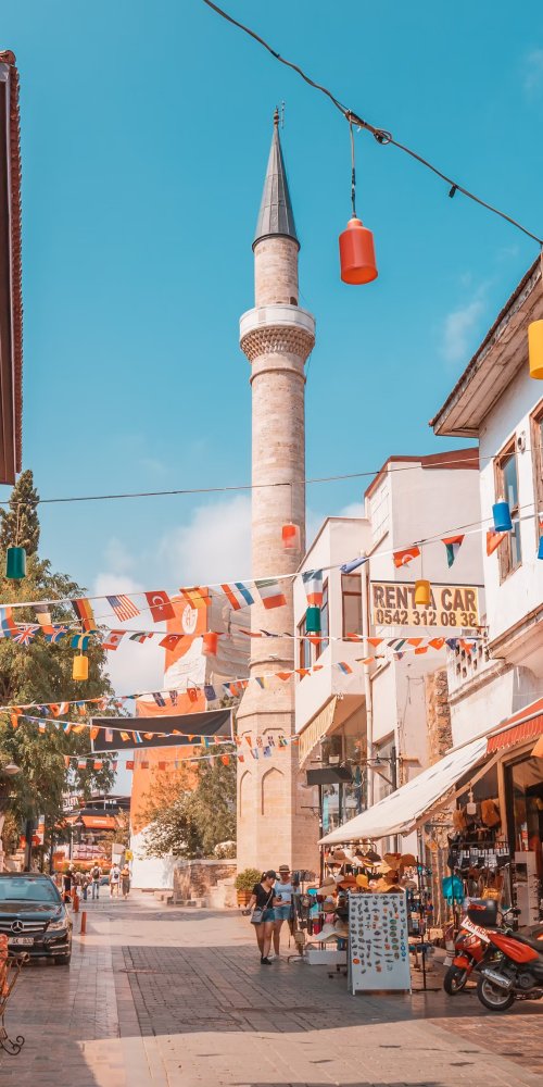 Antalya tram in evening light
