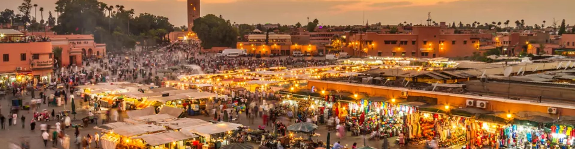 Commuters boarding metro in Marrakech, Morocco