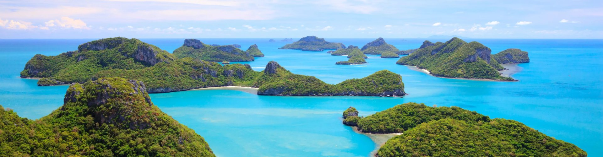 Night tram on cobblestone street in Koh Samui