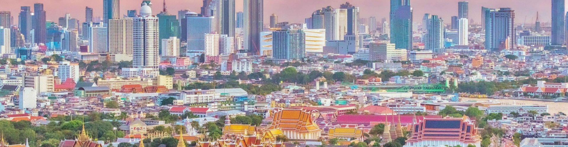 Morning rush-hour crowd at Bangkok metro station