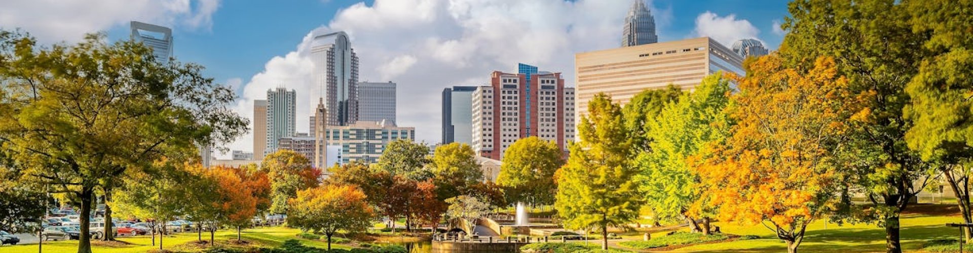 Charlotte city public transport scene