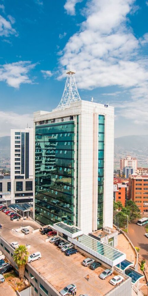 Passenger using metro card at Kigali station
