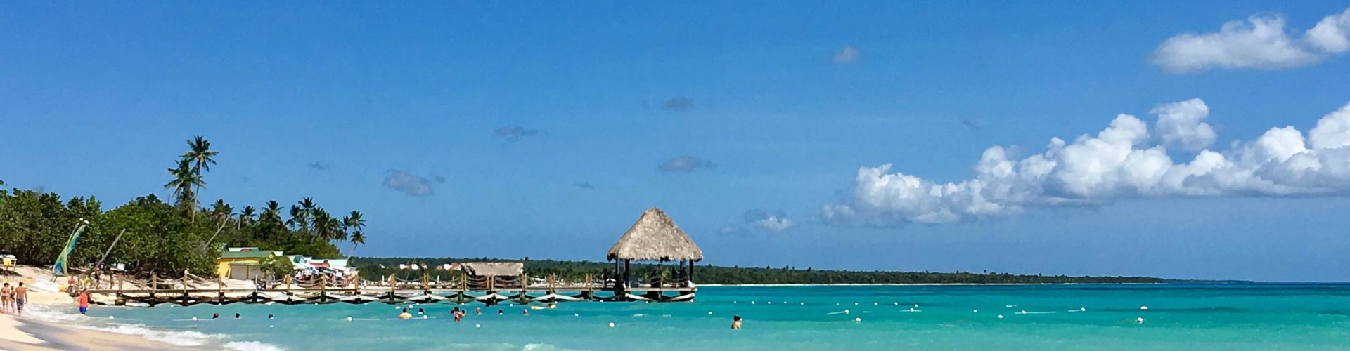 Night tram gliding along cobblestone street Bayahibe