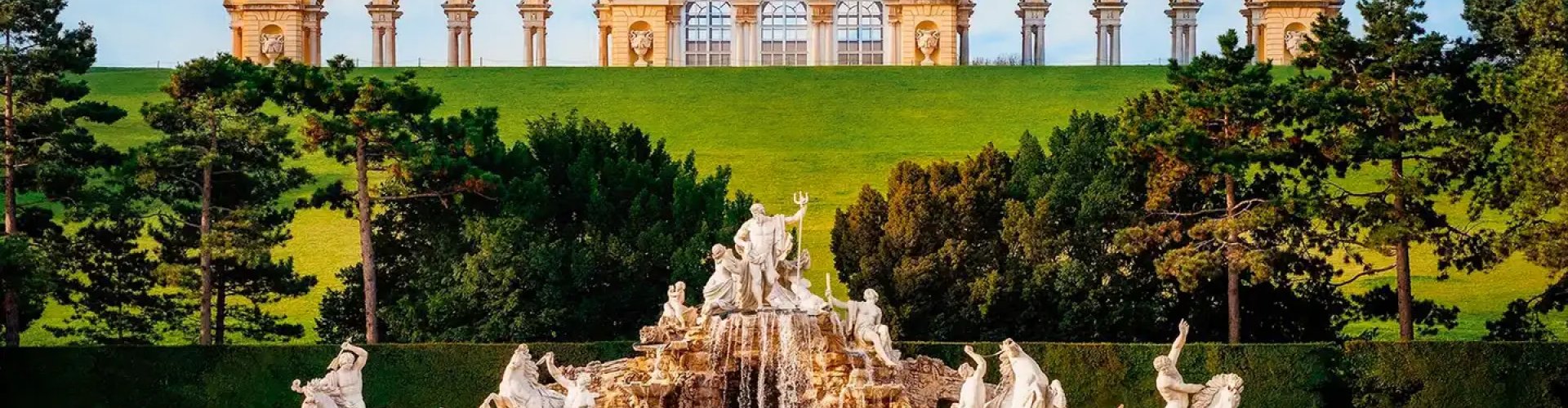 Night tram gliding over Vienna's cobblestone street