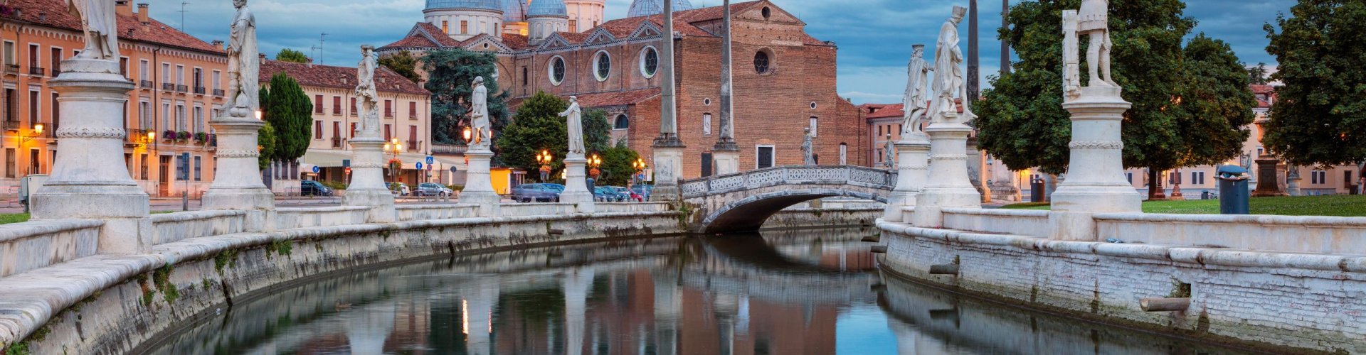 Tram and buses in Padua city centre