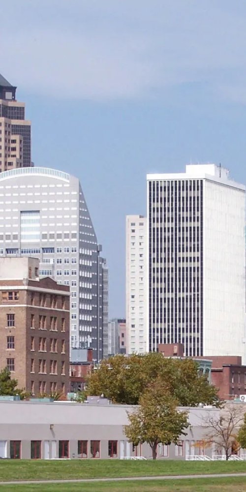Des Moines tram interior during off-peak hours