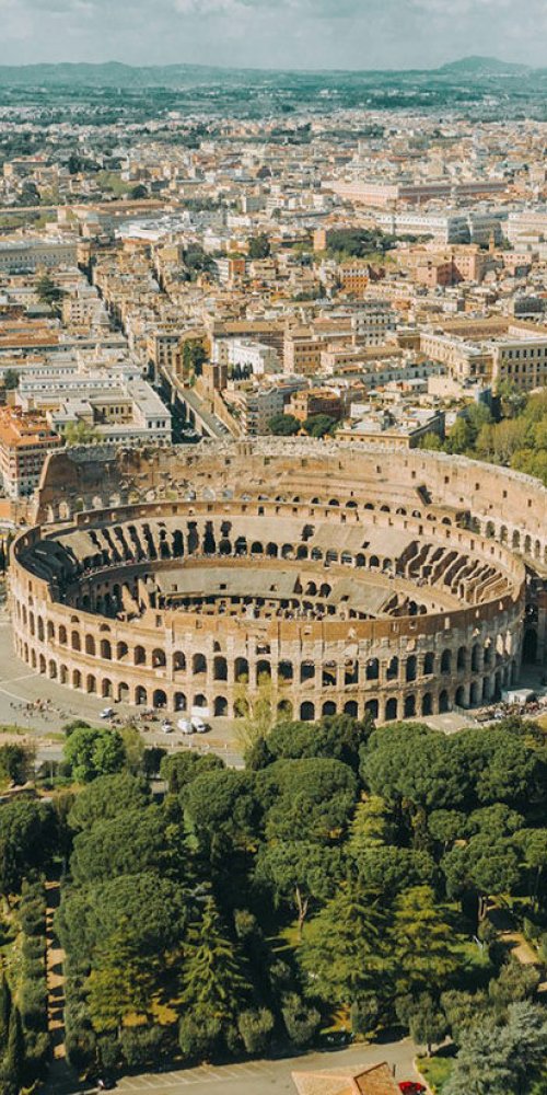 Quiet tram route in Rome at off-peak hours