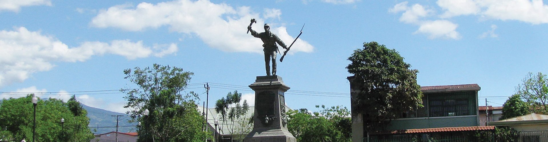 Night tram on cobblestones in Alajuela