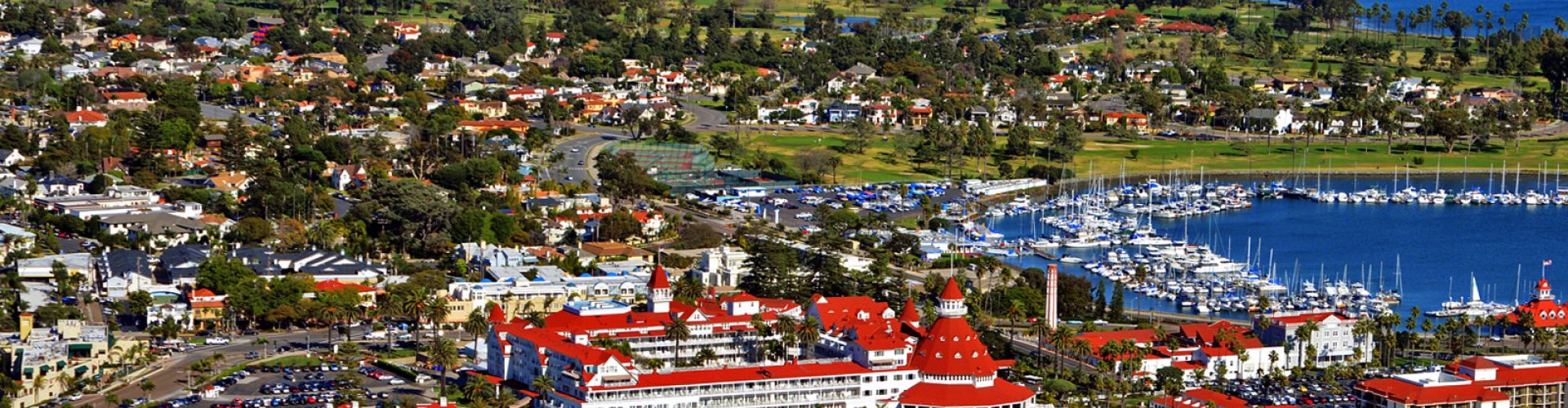 Coronado tram in the city centre