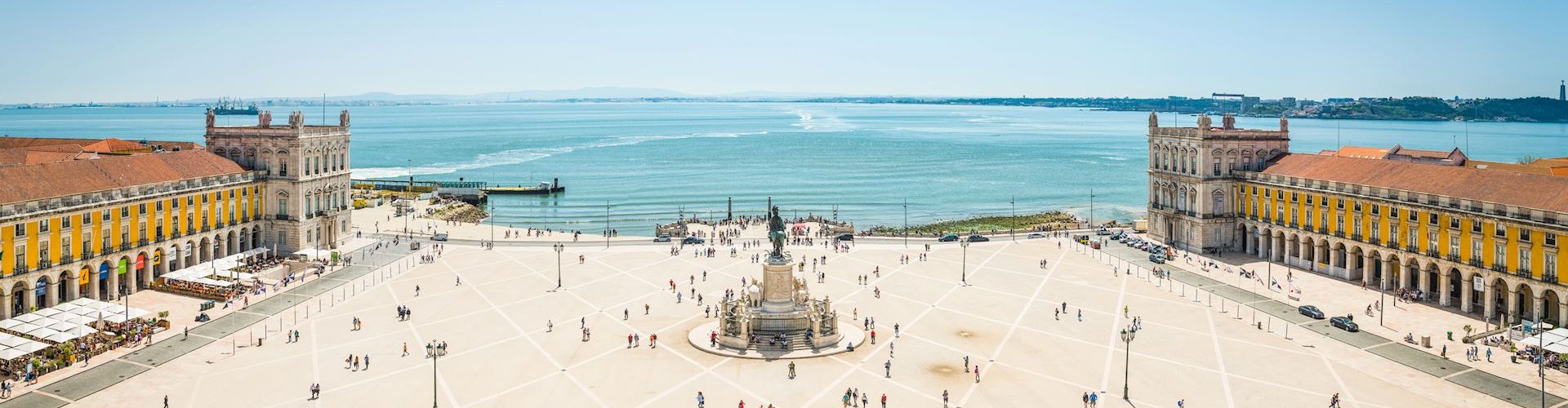 Lisbon tram navigating steep street