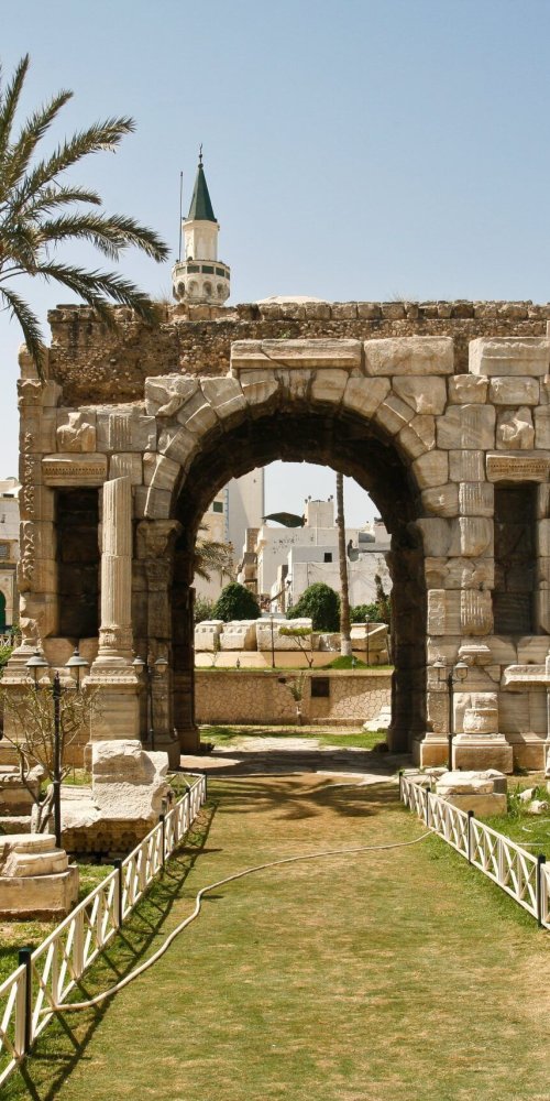 Quiet tram during off-peak hours in Tripoli, LB