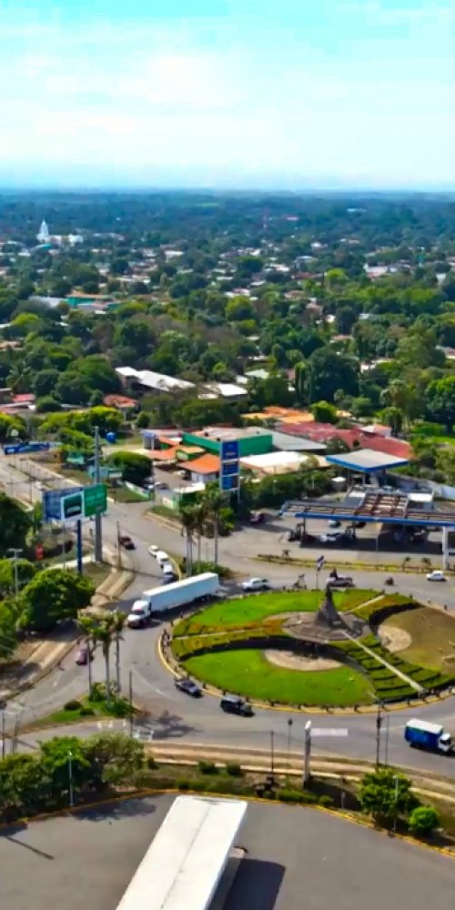 Tram at sunset viewed from the street