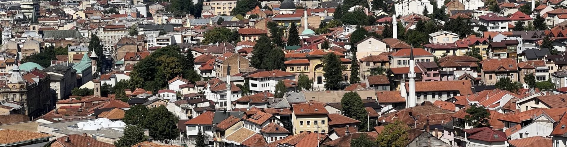 Sarajevo tram in city centre