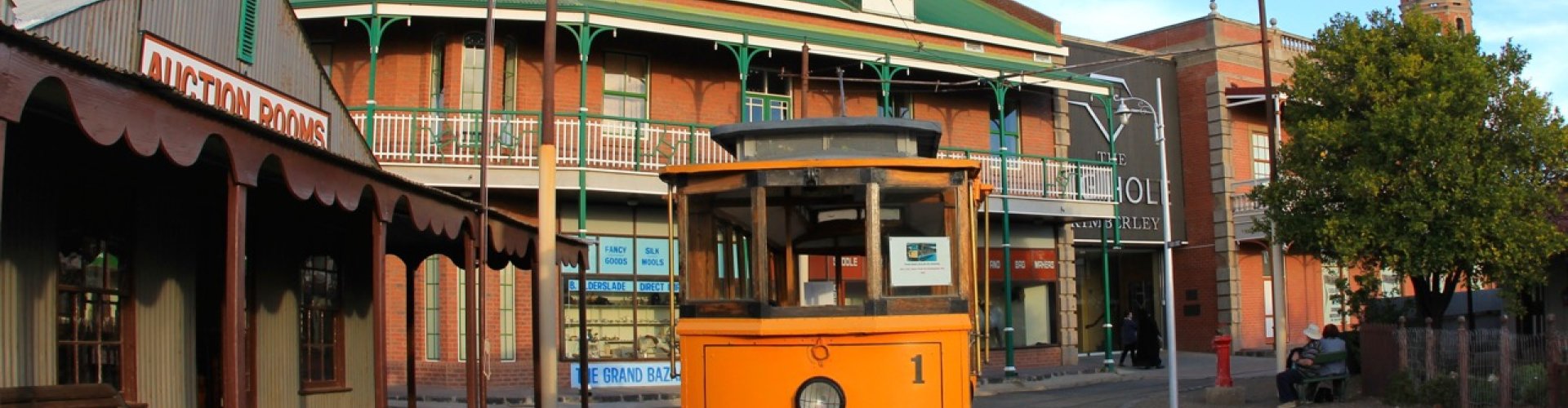 Kimberley public transport bustling scene