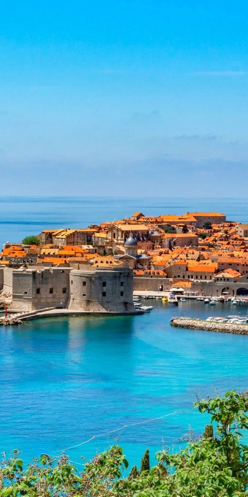 Tram interior during peak hour in Dubrovnik