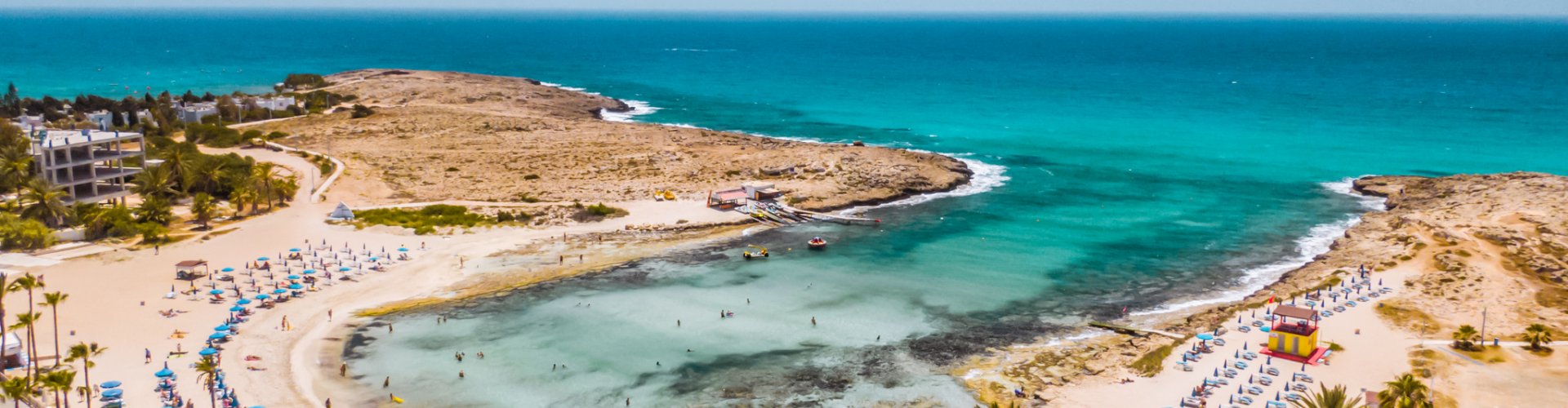 Larnaca tram by the waterfront
