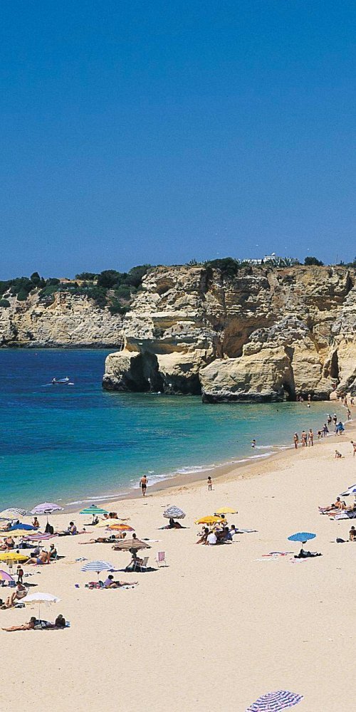 Tram interior during off-peak in Armacao De Pera