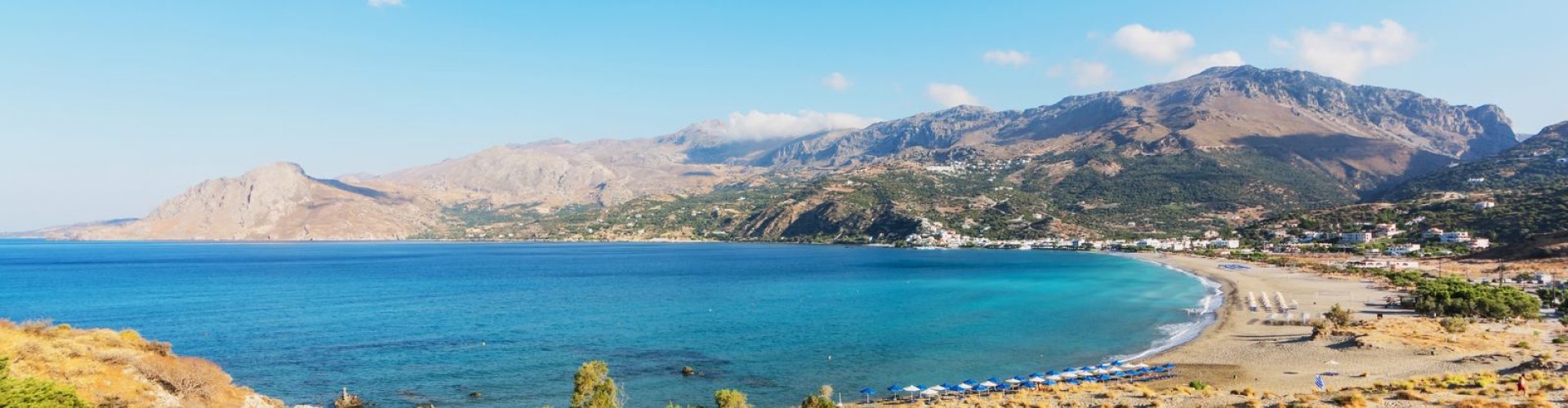 Plakias tram approaching sunny station