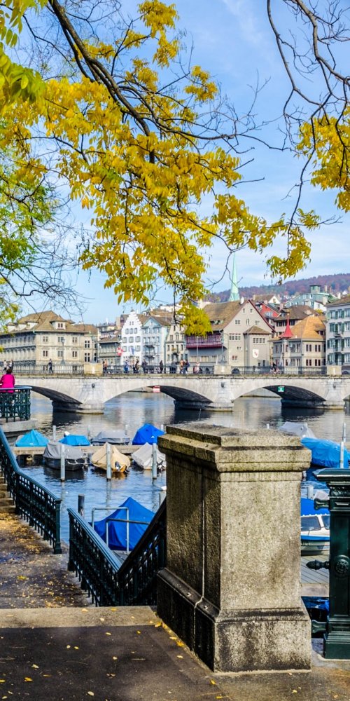 Tram interior during off-peak hours