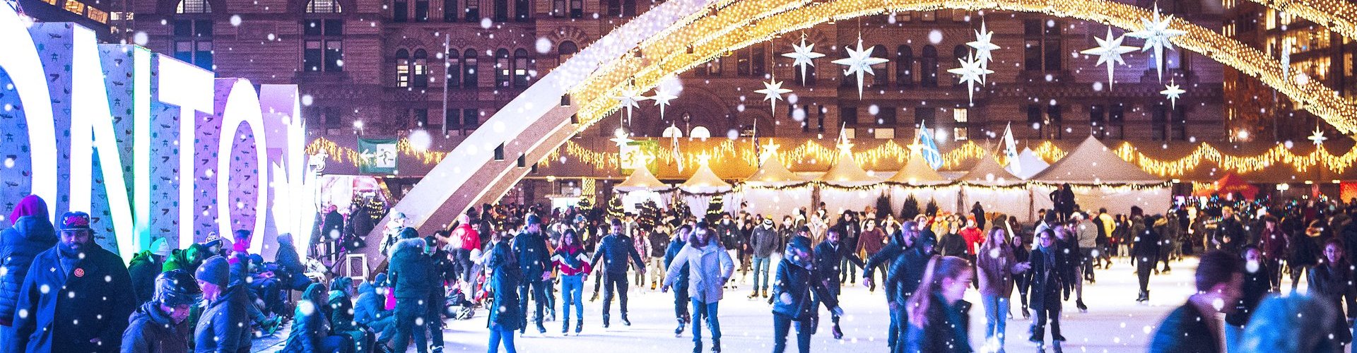 Night tram gliding over cobblestone street