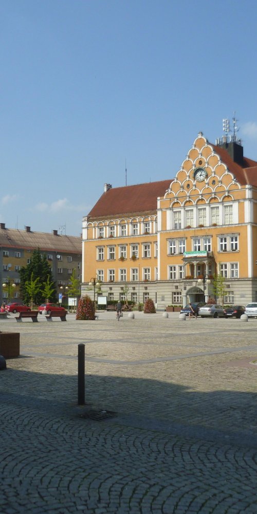 Quiet tram stop during off-peak hours