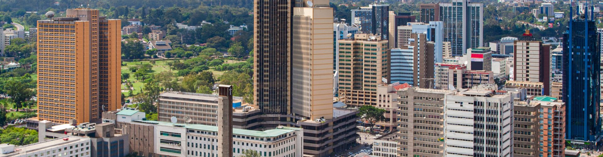 Nairobi bustling metro station entrance