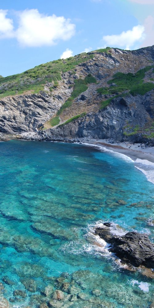 Sassari tram against historic buildings