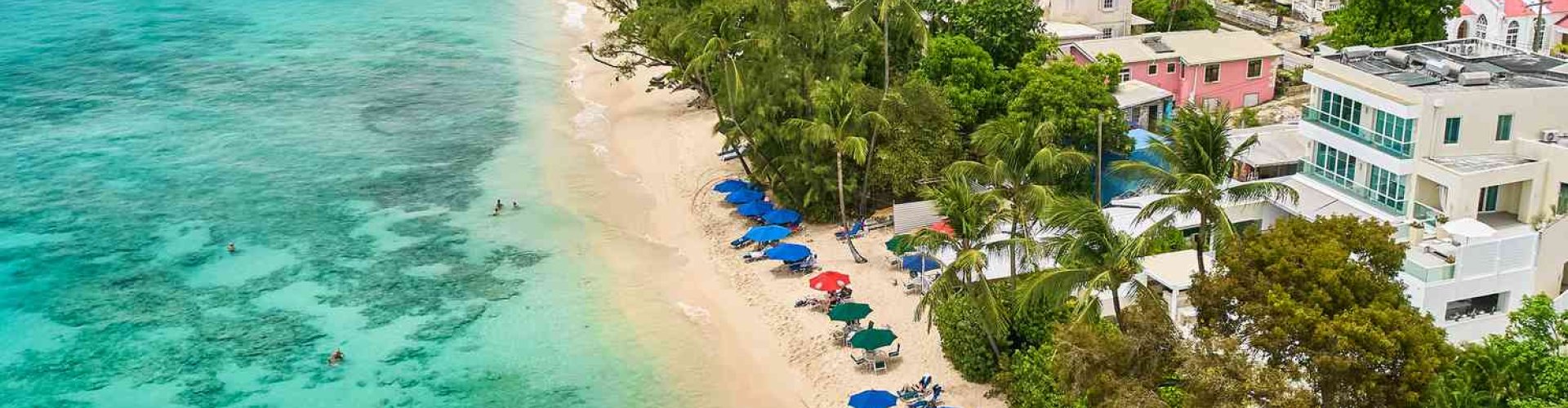 Night tram riding cobblestones in Barbados